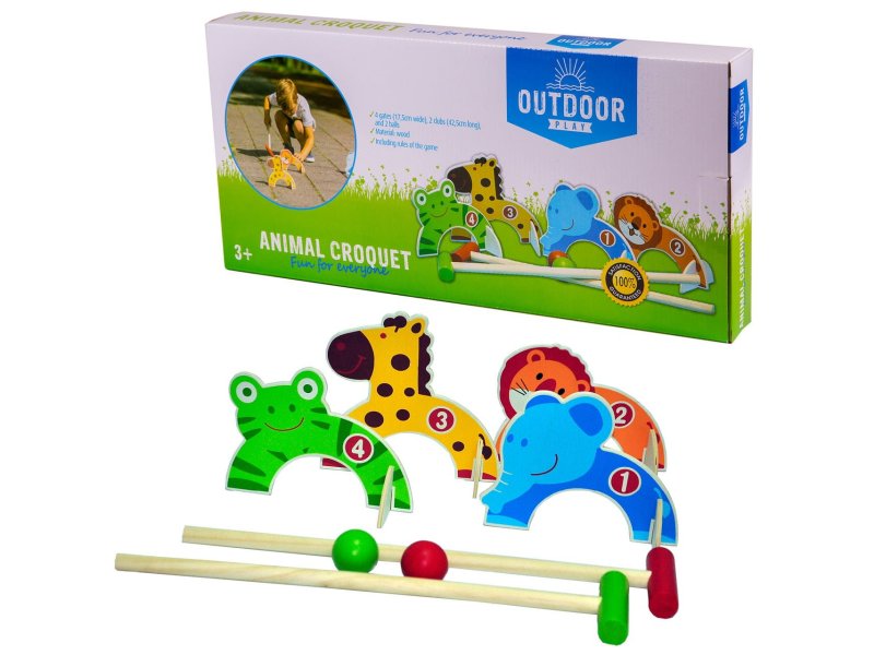 Animal croquet Outdoor play
