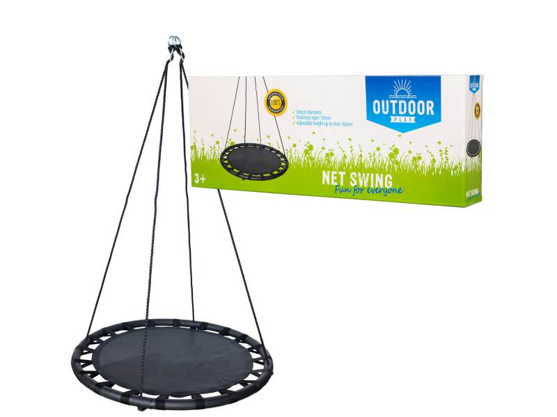 outdoor play net swing black 3